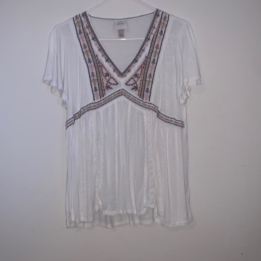 Embroidered top